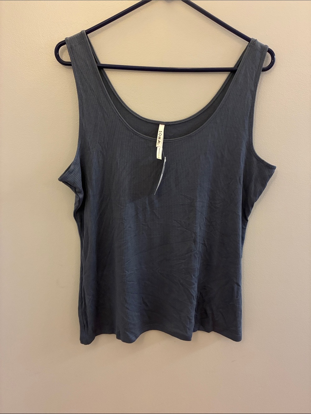 NWT Soma Lightweight Rib Tank Earl Gray XL